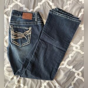 Maurices Dark Blue Flare Jeans
